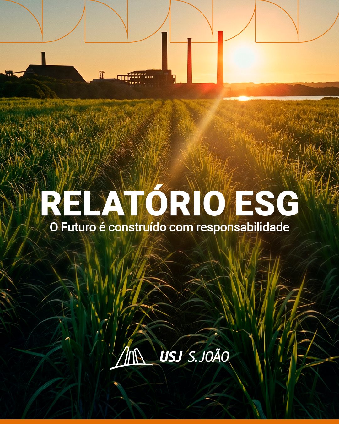 Capa do Relatório de Sustentabilidade da USJ